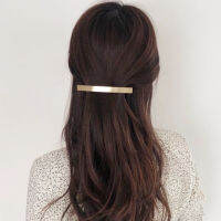 【2023】2020 Korean New Simple Gold Color Metal Strip Long Barrettes Hair Clips Vintage Hairpins ！