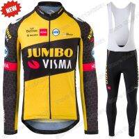 ชุดสูท2021จัมโบ้ visma ทีมขี่จักรยานย์ชุดขี่จักรยานเสื้อผ้าบุรุษแขนยาว MTB ทำให้ถนนกางเกงเอี๊ยม Maillot ลัทธิกำหนดค่า...