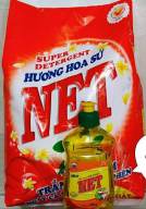 Bột giặt NET 2,4kg Hương Hoa Sứ tặng NRC NET Chanh 250gr Đậm đặc thumbnail