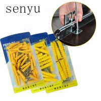 SENYU Plastic Expansion Tube Pipe Self Tapping Wall Anchors Drilling Woodworking Plugs Plastic Expansion With Metal Screw kit