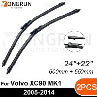 ที่ปัดน้ำฝนด้านหน้าสำหรับวอลโว่ XC90 MK1ยางปัดน้ำฝน2005-2014 24 "+ 22" กระจกหน้ารถอุปกรณ์เสริม2010 2011 2012 2013