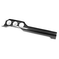 Akozon Dashboard Cover Trim Glossy Black Carbon Fiber Interior Dashboard Right