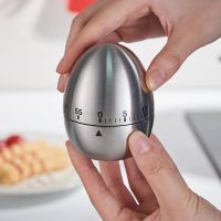 Cooking Timer Stainless Steel Egg Timer Study Countdown 60 Minutes Mechanical Timer Clock Kitchen Supplies Cooking Accessories