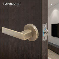 TOPKNORR Keyless ล็อคประตูรอบมือจับประตูห้องน้ำการเข้าถึงไฟล็อคประตูห้องครัวสามก้านจับล็อคสากล