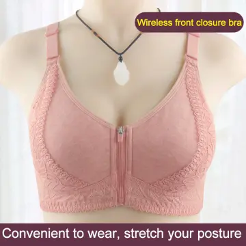 Ready Stock M-6XL Thin French Style Bralette Lace Sexy Women Bra Push Up  Plus Size Wireless No Wire Gathered Triangle Cup Bra Female Cotton Big Size  Adjustable Buttons Underwear
