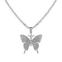 [In stock] จี้สร้อยคอผีเสื้อสไตล์ยุโรปและอเมริกา hiphop butterfly necklace buban link