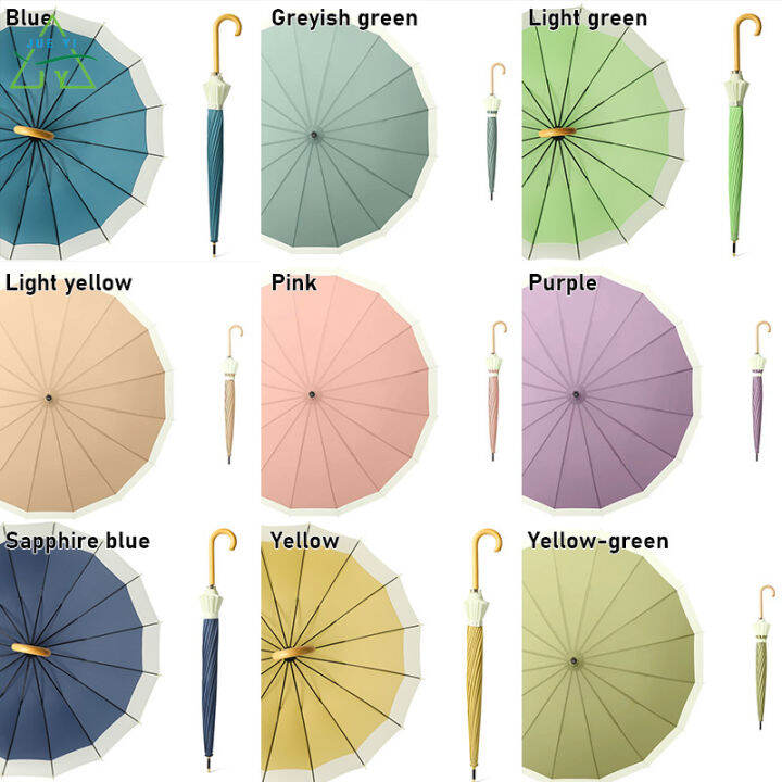 KS Umbrella Nh???t B???n v?? H??n Qu???c s??ng t???o ????n gi???n 16 x????ng d??i tay c???m