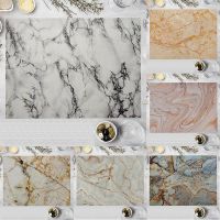 【CW】 32x42cm Marble Placemat Multicolor Texture Cotton Dining Table Bowl Coaster Decoration