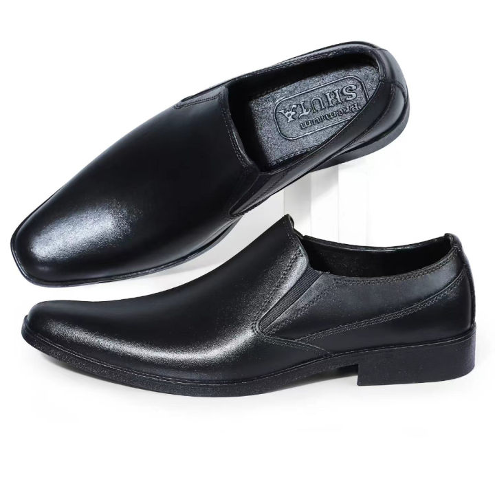 (Add 1 Size Comfortable) SHUTA Men's Rubber Shoes Men's Business Formal ...