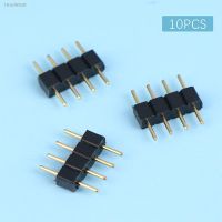 ❀ 10Pcs 4 Pin RGB Connector Adapter Pin Male Type Double 4Pin For RGB 5050 3528 LED Strip DIY Colorful Lights Insert Connector