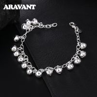 925 Silver Cute Bell Charm Bracelet For Women Engagement Jewelry