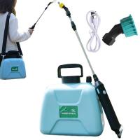Electric Watering Sprayer 5L Garden Lawn Sprayer Weed Sprayer With 2 Spray Nozzles Telescopic Wand And Adjustable Shoulder Strap