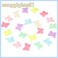 CONGYIYIMO07 400pcs อะคริลิค ลูกปัดอะคริลิค ทึบแสงและทึบ สีผสมกัน ลูกปัดโพนี่ ลูกปัดทำมือ ผีเสื้อรูปผีเสื้อ ลูกปัดสเปเซอร์ ทำเครื่องประดับ DIY