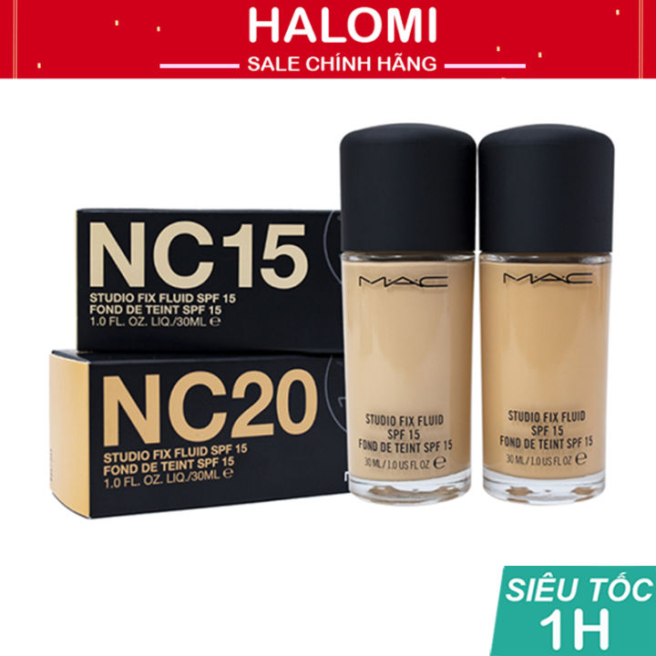 Kem nền MAC Studio Fix Fluid foundation SPF 15 chính hãng bill US HALOMI  STORE 