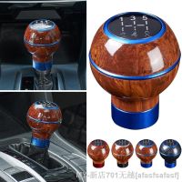 【CW】✲  Wood Grain 5 Speed Manual Car Shift Knob Gearstick Lever Shifter Handle Parts Aluminum-Alloy