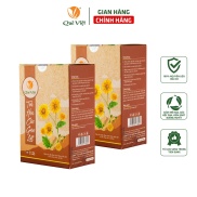 Combo 2 hộp trà hoa cúc gạo lứt Quê Việt 600gr - Thanh nhiệt, giải độc gan