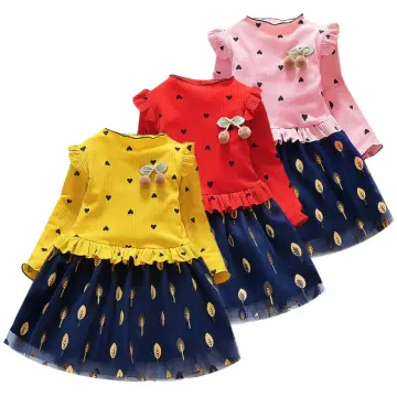 15 Different Designs of Frill Frocks for Women and Kid Girl | Styles At Life