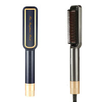 Electric Hair Straightener Comb Negative Ion Styler Ceramic Beard Brush Splint Straight Curling Dual-use Artifact Curling Stick