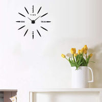 Wall Clock Acrylic 3D DIY Decorative Kitchen Clocks Acrylic Mirror Stickers Wall Clock Home Letter Home Decor