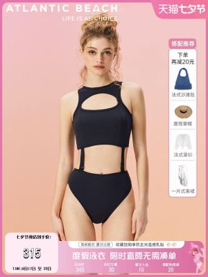 Atlanticbeach One-Piece Swimsuit Womens High-End Sexy Sexy Thin Cover Belly Hot Spring Swimsuit 2022 New