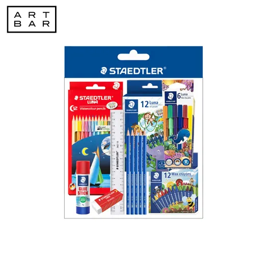 Staedtler BacktoSchool Bundle 1 Colored Pencils, Oil Pastels