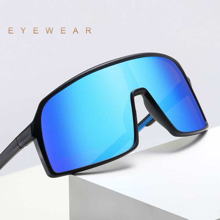 new-conjoined-big-frame-sunglasses-male-polarized-sports-sunglasses-riding-one-sunglasses