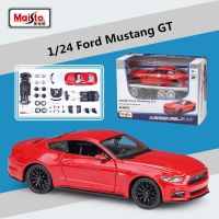 Maisto1:24 2015ฟอร์ดรุ่น Mustang GT รุ่นที่ประกอบรถโลหะผสมแบบจำลองของขวัญสำหรับเด็กเก็บสะสมการจำลองโมเดลรถของเล่นโลหะหล่อ