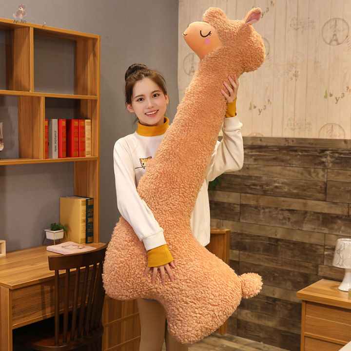 ana-fluffy-alpaca-แสน-alpaca-plush-สุดน่ารักตุ๊กตาหนานุ่มคอยาวหมอนเบาะโซฟาการ์ตูนตุ๊กตามือ