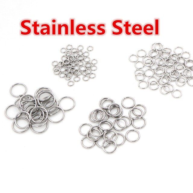 200pcs/Lot 3-10mm Metal Open Loops Jump DIY Jewelry Findings Rings & Split  Ring For Jewelry Making Accessories