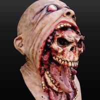 christmas decorWalking Dead Halloween Scary HeadMasks Bloody Zombie Mask Melting Face Adult Latex Costume