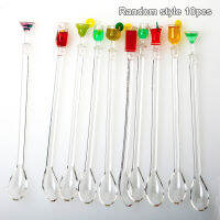 LIANGZHOU 10pcs เครื่องดื่มค็อกเทลน่ารักผสมบาร์กาแฟกวนยาวจับ swizle STICK