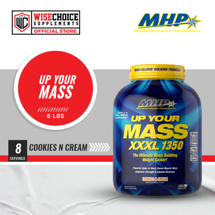 MHP UP YOUR MASS XXXL 1350 6LBS COOKIES & CREAM | Lazada PH