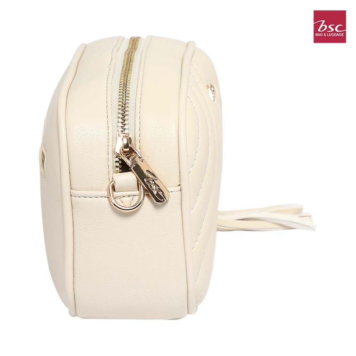 bsc-bag-amp-luggage-กระเป๋าสะพายทรงโบว์ลิ่ง-สไตล์-crossbody-สีขาว-bbh0003
