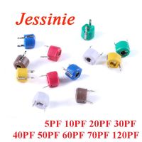 5pcs Adjustable Capacitor 5P 10P 20P 30P 40P 50P 60P 70P 120P Plastic 6mm Trimmer 5PF 10PF 20PF 30PF 40PF 50PF 60PF 70PF 120PF