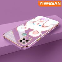 YIWESAN เคสสำหรับ Infinix Hot 10S NFC Hot 10T เคสโทรศัพท์ซิลิโคนนิ่มบางกันกระแทกเคสป้องกันเลนส์กล้องแฟชั่นคลุมทั้งหมด