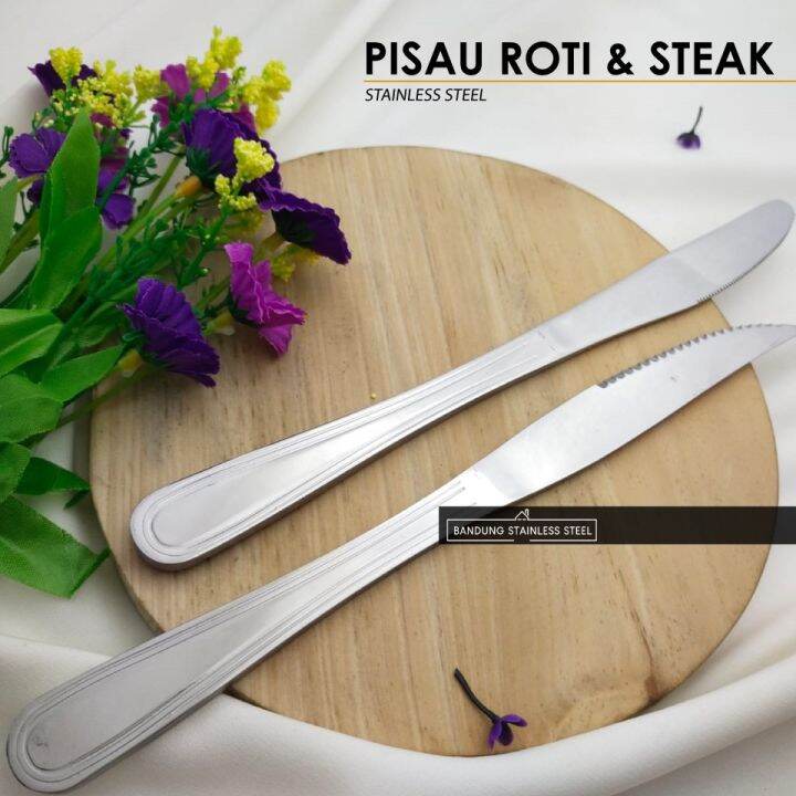 Pisau Steak Pisau Roti Stainlis Original Lazada Indonesia