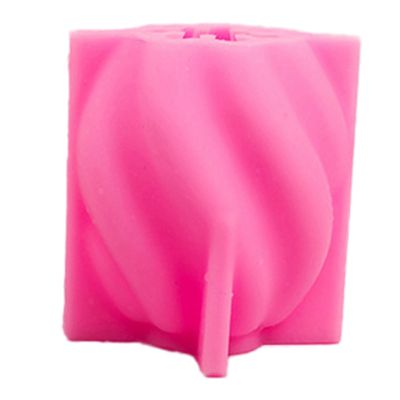 DIY Wave Pillar Candle Molds Twirl Twist Column Scented Candle Silicone Mold Wind Resin Mould Soap Making Home Decor