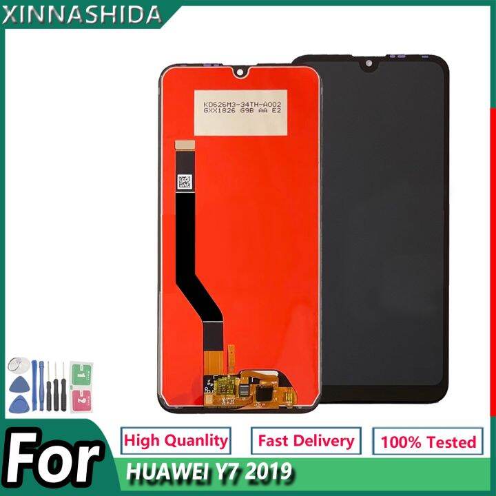 lcd-display-with-frame-for-huawei-y7-2019-lcd-touch-screen-digitizer-dub-lx3-dub-l23-dub-lx1-repair-parts