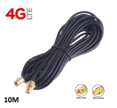 สาย Cable RP-SMA 10 เมตร Router SMA 3G 4G Yagi Antennas