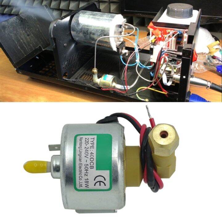 ☁ Small 18w 220v 40DCB Smoke Machine Oil Pump Steam Fogger Aspirator Water Spray Motor Parts for