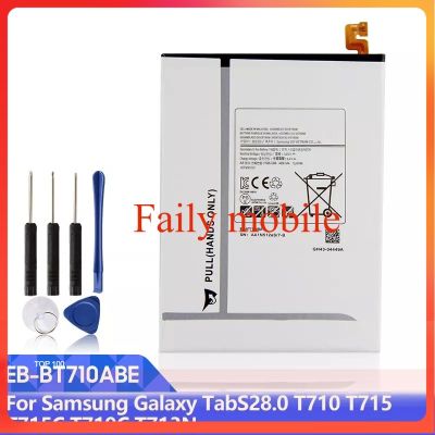 แบตเตอรี่ทดแทนสำหรับ Samsung GALAXY Tab S2 8.0 T710 T715 T719C SM T713N EB-BT710ABA แท็บเล็ตแบตเตอรี่4000MAh +เครื่องมือ