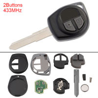 433MHz 2 Buttons Keyless Uncut Flip Remote Key Fob ID46 Chip Fit for SUZUKI SWIFT SX4 Alto JIMNY VITARA IGNIS Splash 2007-2013