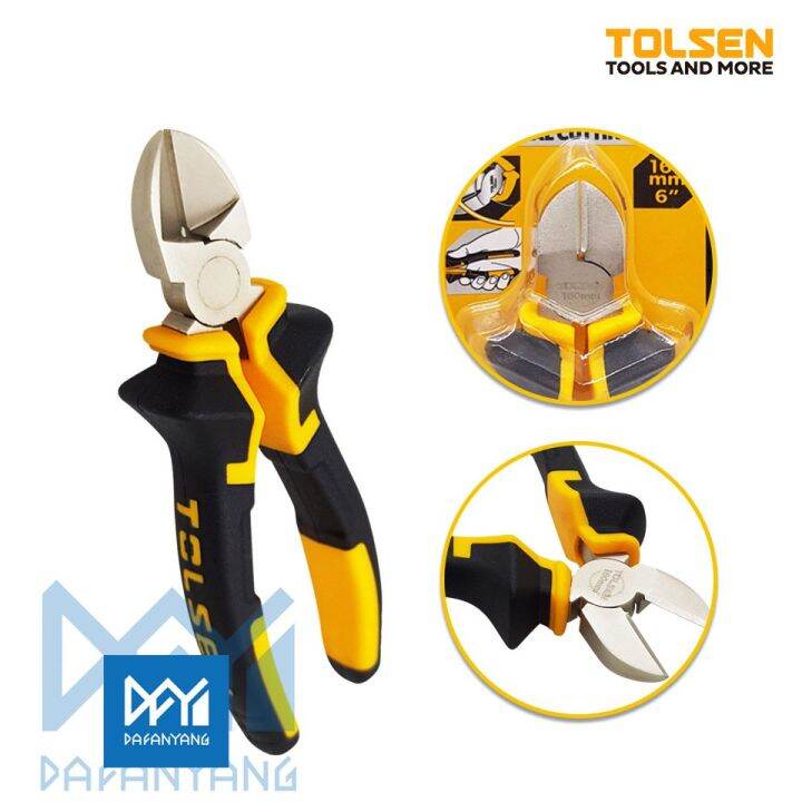 TOLSEN Diagonal Cutting Pliers 10003 160mm 6" Tang Potong 6" Lazada