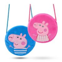 Peppa Pig Childrens Plush Crossbody Bag George Kindergarten Backpack Cartoon Round Shoulder Bag Coin Purse Girls Birthday Toys