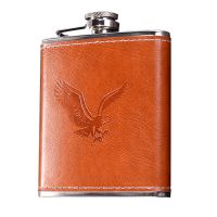 7oz Pocket Hip Flask Stainless Steel Whisky Flagon Leakproof Vodka Alcohol Wine Pot Outdoor Liquid Drinkware