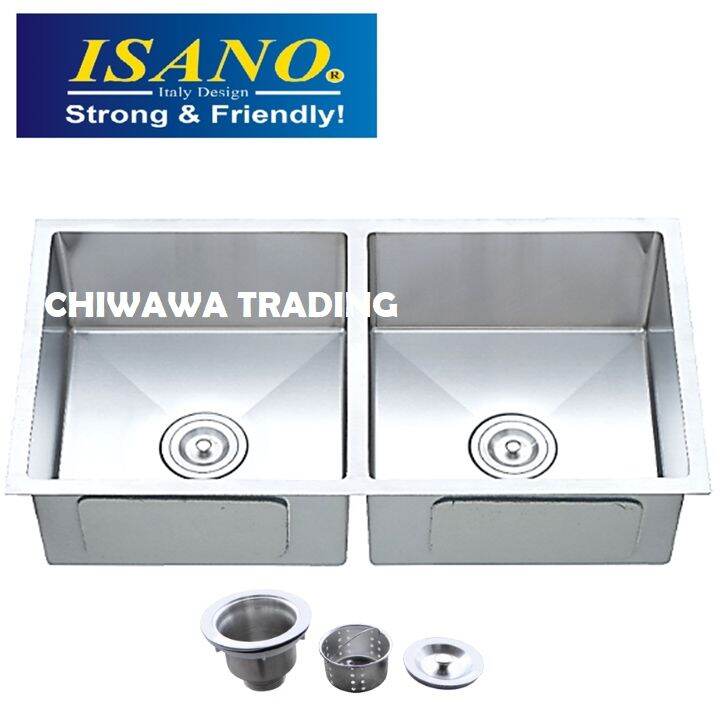 Isano B350 Stainless Steel Kitchen Sink Bowl Basin Drainer Lazada 6317