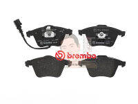 P85 079B ผ้าเบรก-F-แท้ BREMBO รุ่น Black : VX กอล์ฟ Golf MK5 2.0 GTI, 3.2 ปี05-&amp;gt; " เครอป อะไหล่ยนต์"