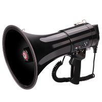 Portable 50W Megaphone Handheld Top Quality Public Security Guard TF USB Loud Speaker Travel Guide Speech Teach Voice Amplifier Megaphones