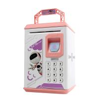 1pc Digital Password Electronic Piggy Bank Kids Toy ATM Saving Pot Fingerprint Sensor Money Bank Money Box (Without Battery)