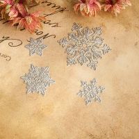 4pcs/1pcs Snowflake Pattern Mold Carbon Steel Embossing Metal Cutting Dies Photo Album Decor Knife Mould DIY Scrapbooking